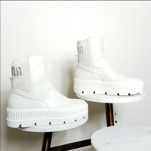 NWB Fenty Puma White Chelsea Boot